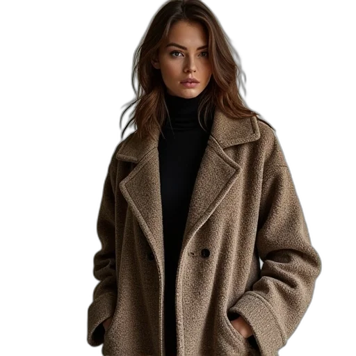 jacket, earth tones, dark, golden transparent PNG cut-out
