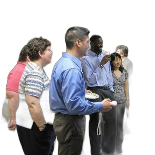 staff, group, people, office, setting, one, person, holding transparent PNG cut-out