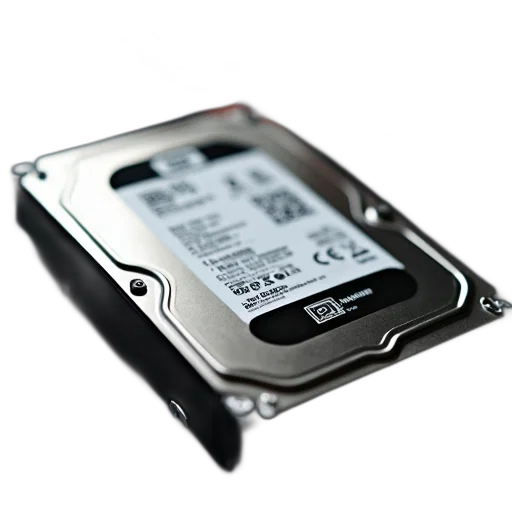 close-up, image, hard, drive, label, 8tb, helium, placed transparent PNG cut-out
