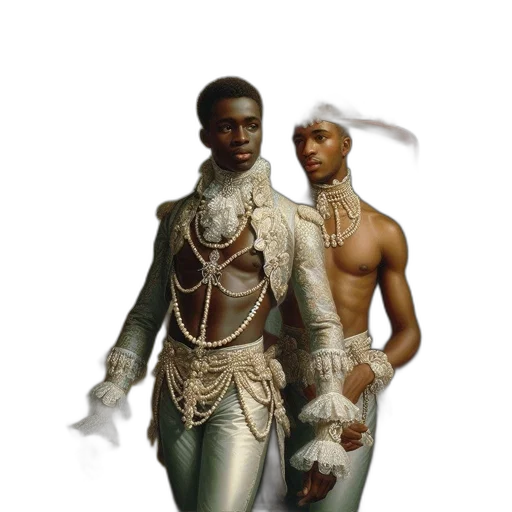 jacket, staff, jewelry, mask, concept art, fantasy art, photorealistic, 3d render transparent PNG cut-out