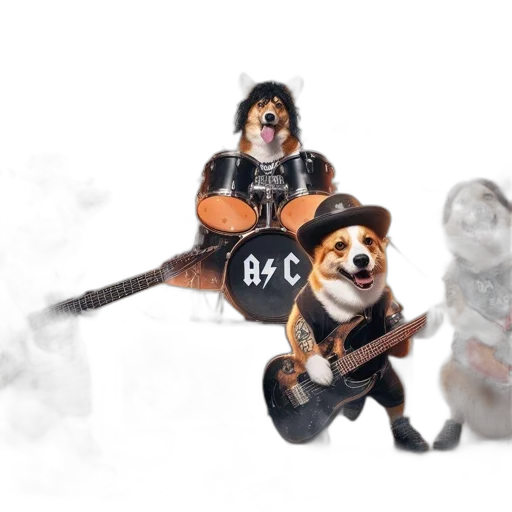 animal, concept art, 3d render, photorealistic, snow, three, cute, corgi transparent PNG cut-out