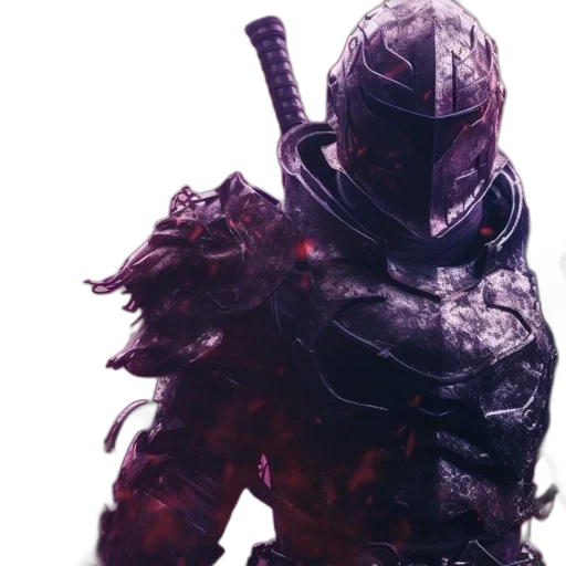 sword, weapon, mask, creature, concept art, fantasy art, 3d render, comic book art transparent PNG cut-out