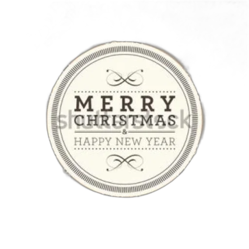 vintage-style, christmas, card, intricate, brown, beige, floral, designs transparent PNG cut-out