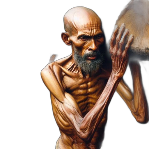 mask, face, creature, weapon, concept art, photorealistic, fantasy art, oil painting transparent PNG cut-out