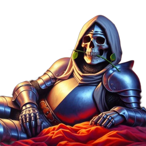 robot, sword, pixel art, concept art, fantasy art, vaporwave, fire, anthropomorphic transparent PNG cut-out