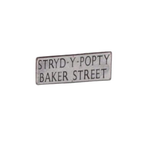 city street, street, sign, wales, reads, stryd-y-popty, baker, red transparent PNG cut-out
