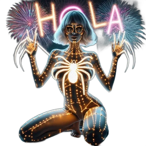 robot, jewelry, hair, mask, comic book art, concept art, cyberpunk, fantasy art transparent PNG cut-out