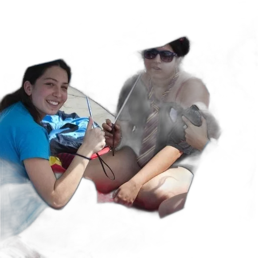 staff, photorealistic, 3d render, underwater, fire, three, women, sit transparent PNG cut-out