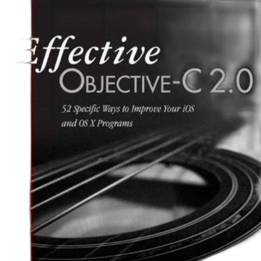 effective, objective-c, book, cover, black, white, guitar, background transparent PNG cut-out