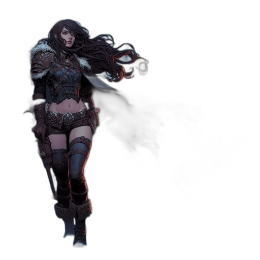 weapon, staff, concept art, fantasy art, pixel art, comic book art, dark, monochrome transparent PNG cut-out