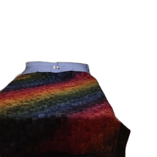 dress, jacket, hat, umbrella, bedroom, bed, covered, rainbow transparent PNG cut-out