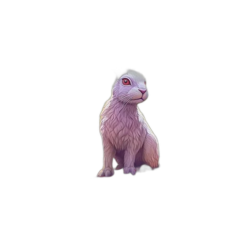 creature, animal, dragon, hair, 3d render, concept art, pixel art, fantasy art transparent PNG cut-out