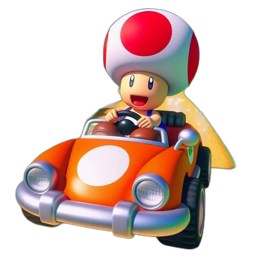 car, hat, 3d render, concept art, pixel art, photorealistic, mario, kart transparent PNG cut-out