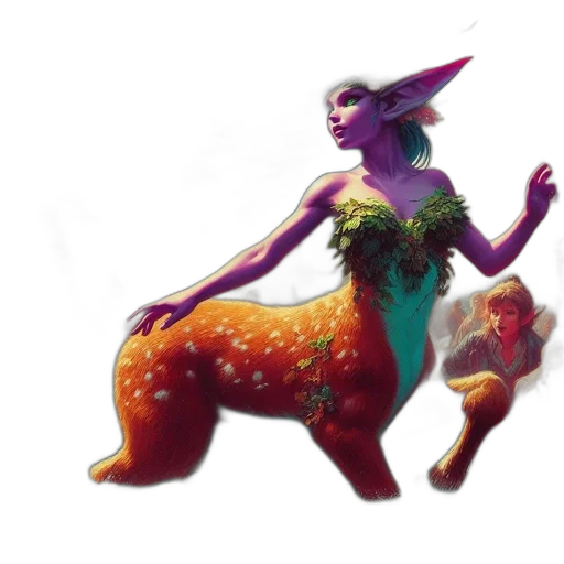 creature, dragon, animal, dress, concept art, fantasy art, 3d render, watercolor transparent PNG cut-out