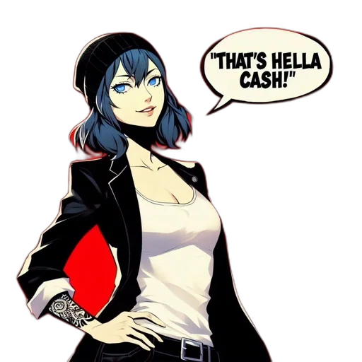 jacket, comic book art, cartoon, anime, concept art, blue, red, monochrome transparent PNG cut-out