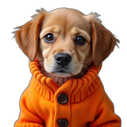 jacket, animal, face, hat, photorealistic, oil painting, 3d render, watercolor transparent PNG cut-out