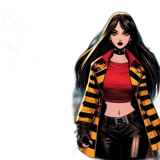 jacket, comic book art, concept art, fantasy art, two, panels, couple, shares transparent PNG cut-out