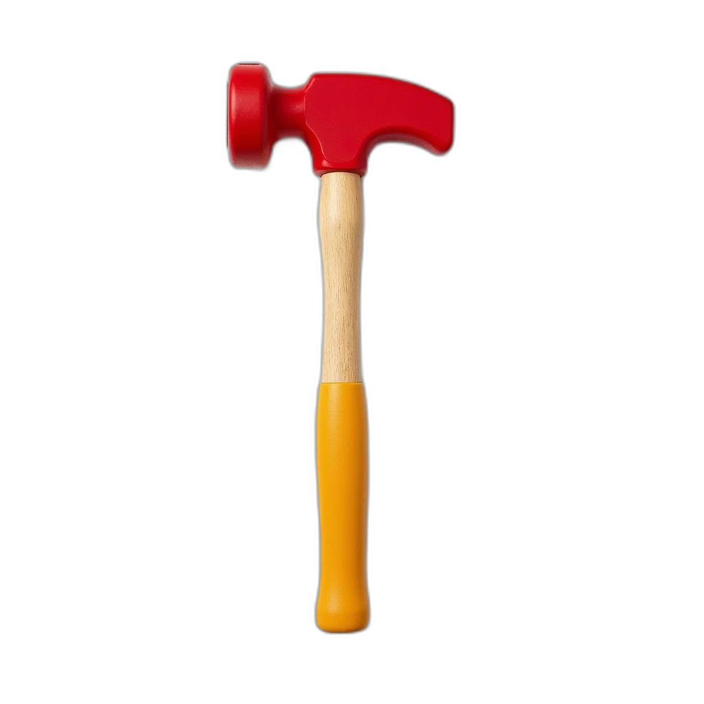 staff, weapon, umbrella, sword, 3d render, photorealistic, red, yellow transparent PNG cut-out