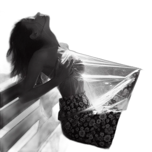 food, dress, photorealistic, concept art, 3d render, underwater, woman, wears transparent PNG cut-out