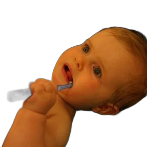 staff, weapon, photorealistic, 3d render, baby, blue, eyes, holding transparent PNG cut-out