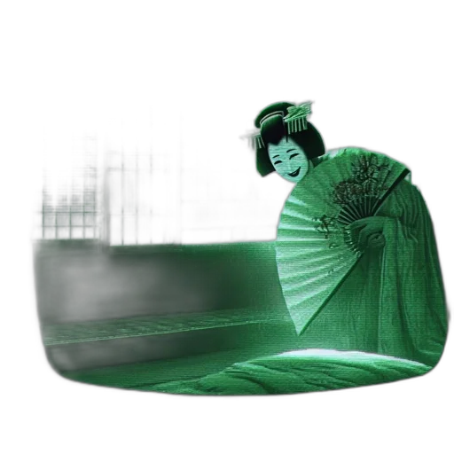 hat, mask, umbrella, dress, vaporwave, concept art, 3d render, fantasy art transparent PNG cut-out