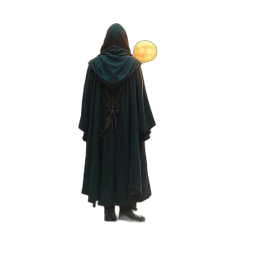 jacket, staff, mask, dress transparent PNG cut-out
