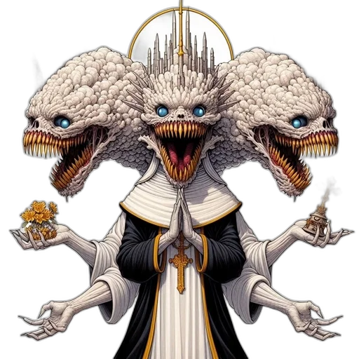 dragon, creature, staff, mask, concept art, pixel art, fantasy art, 3d render transparent PNG cut-out