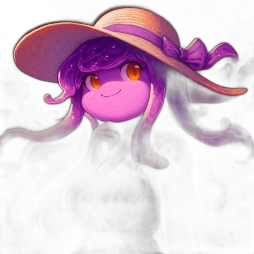 hat, creature, mask, dragon, watercolor, concept art, fantasy art, pixel art transparent PNG cut-out