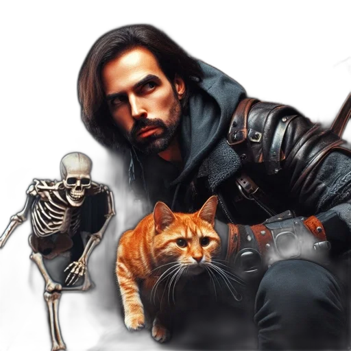 animal, photorealistic, concept art, comic book art, fantasy art, atmospherically, lit, room transparent PNG cut-out