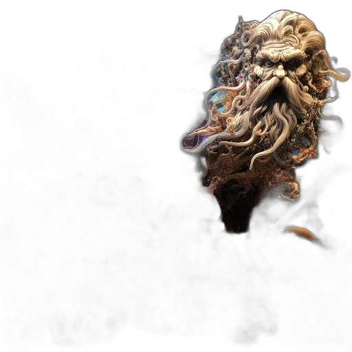 mask, face, dragon, hair, concept art, fantasy art, photorealistic, 3d render transparent PNG cut-out