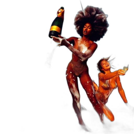 bottle, concept art, yacht, group, women, celebrate, amidst, calm transparent PNG cut-out
