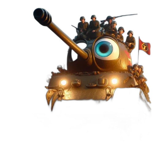 weapon, robot, car, animal, concept art, 3d render, fantasy art, photorealistic transparent PNG cut-out