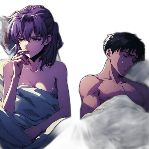vaporwave, anime, watercolor, concept art, night, neon lights, fire, outer space transparent PNG cut-out