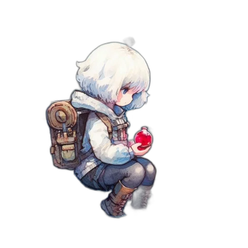 robot, weapon, jacket, staff, watercolor, concept art, pixel art, fantasy art transparent PNG cut-out