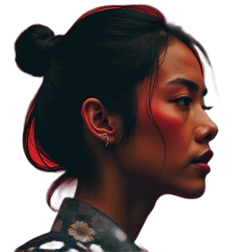 face, crown, jacket, jewelry, photorealistic, concept art, oil painting, cyberpunk transparent PNG cut-out
