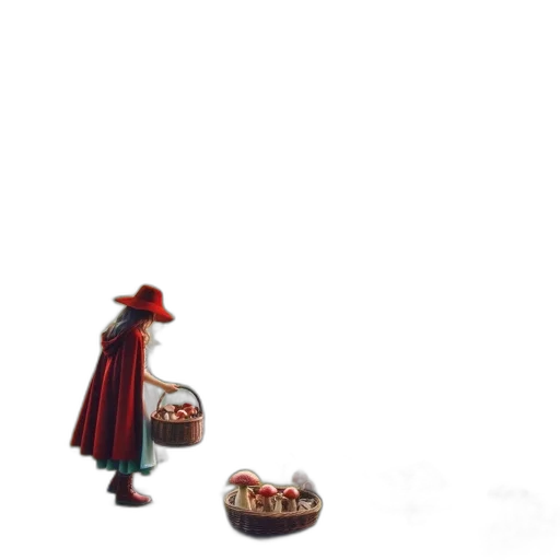 shoes, hat, food, mask, concept art, 3d render, pixel art, fantasy art transparent PNG cut-out