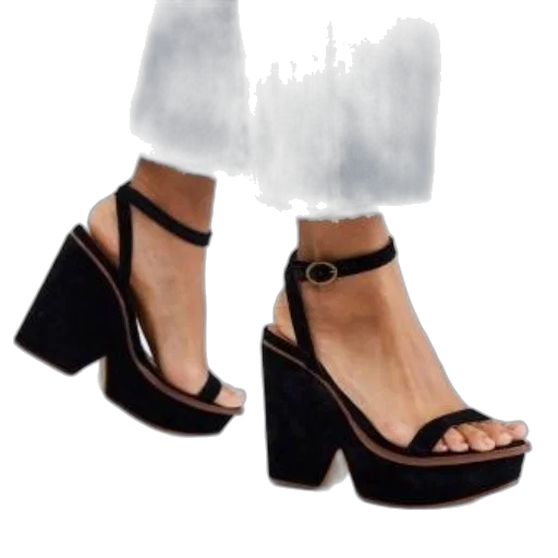 shoes, 3d render, photorealistic, concept art, monochrome, person, wearing, black transparent PNG cut-out