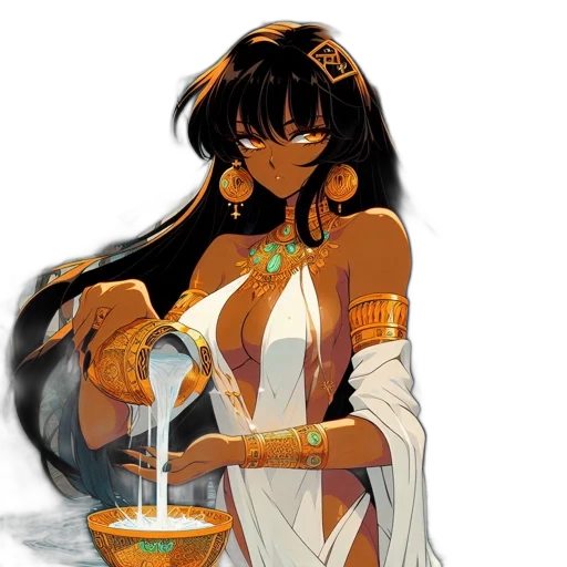 jewelry, staff, fantasy art, concept art, anime, pixel art, fire, golden transparent PNG cut-out