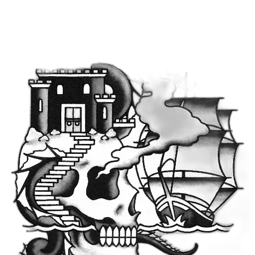 crown, jewelry, concept art, fantasy art, pencil sketch, comic book art, fog, monochrome transparent PNG cut-out