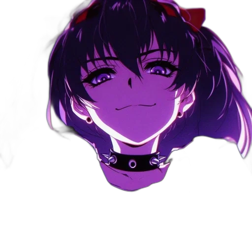 crown, mask, face, creature, anime, vaporwave, cartoon, concept art transparent PNG cut-out