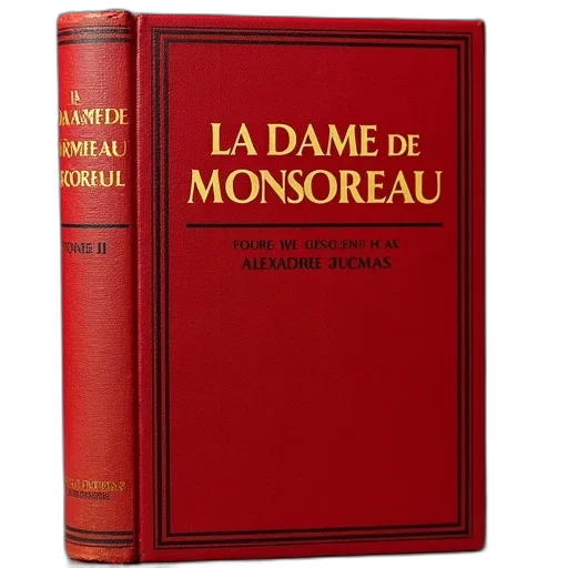 red, book, cover, title, dame, monsoreau, tome, iii transparent PNG cut-out