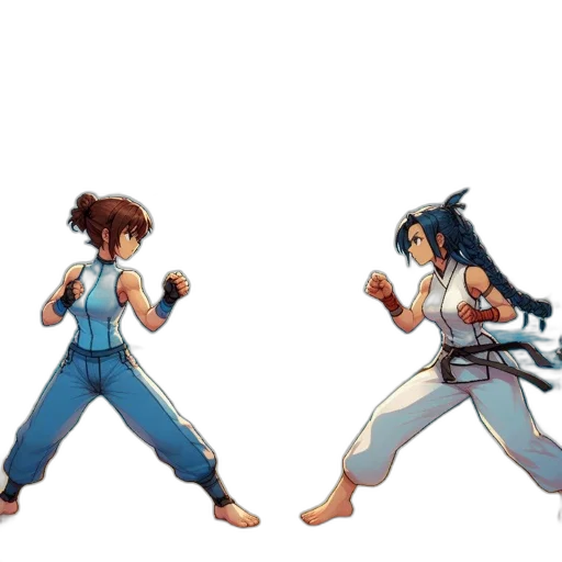 pixel art, concept art, 3d render, anime, blue, image, depicts, vibrant transparent PNG cut-out