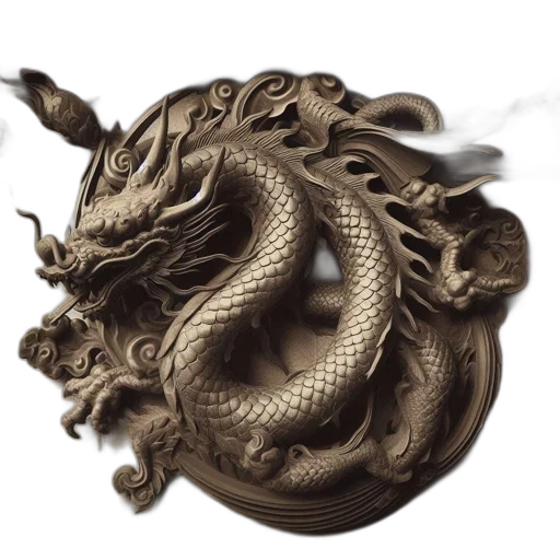 dragon, mask, crown, jewelry, photorealistic, fantasy art, concept art, 3d render transparent PNG cut-out