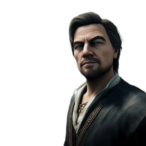 jacket, face, staff, photorealistic, concept art, 3d render, rugged, man transparent PNG cut-out