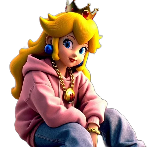 crown, jewelry, dress, concept art, vaporwave, pixel art, 3d render, pastel transparent PNG cut-out