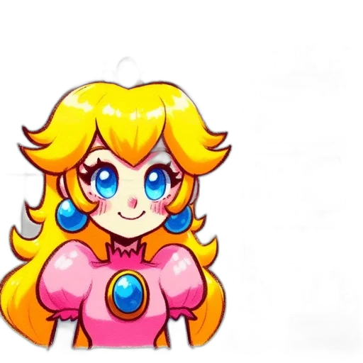 dress, crown, face, staff, pixel art, concept art, 3d render, cartoon transparent PNG cut-out