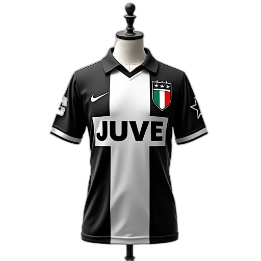 3d render, mannequin, displays, black, white, striped, jersey, word transparent PNG cut-out
