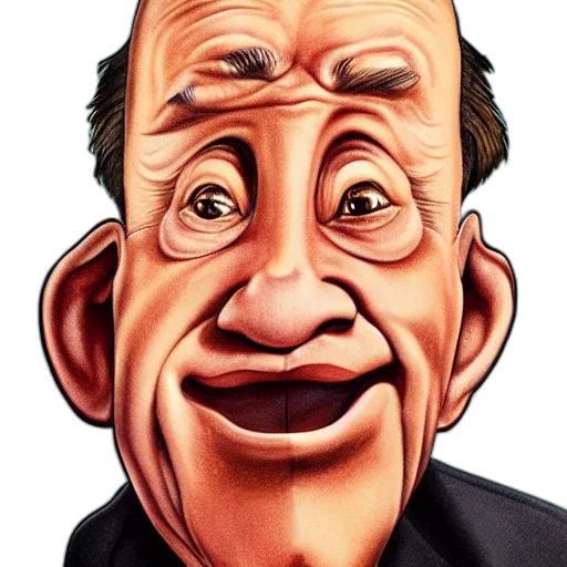 face, photorealistic, cartoon, 3d render transparent PNG cut-out