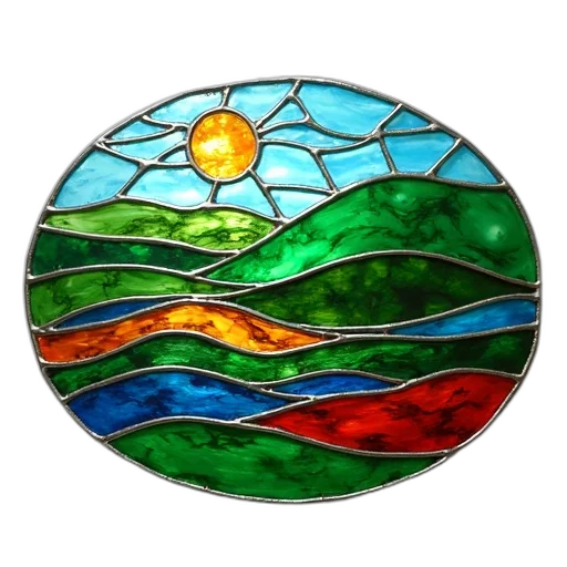 jewelry, fantasy art, watercolor, photorealistic, sunset, colorful, stained, glass transparent PNG cut-out