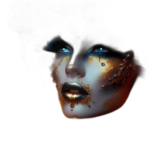 mask, face, robot, creature transparent PNG cut-out